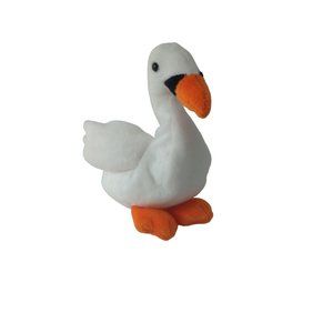 Dan Dee International Bean Bag Swan Plush 6"